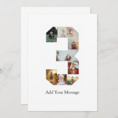 Schwarzweißbild 3 FotoCollage Ankündigung (Vorne/Hinten)