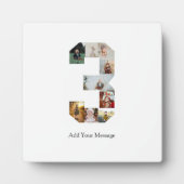 Schwarzweißbild 3 FotoCollage Fotoplatte (Vorderseite)