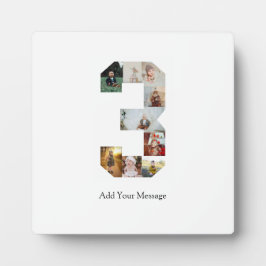 Schwarzweißbild 3 FotoCollage Fotoplatte