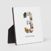 Schwarzweißbild 3 FotoCollage Fotoplatte (Vorderseite)