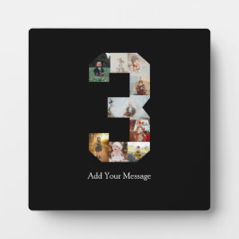 Schwarzweißbild 3 FotoCollage Fotoplatte