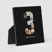 Schwarzweißbild 3 FotoCollage Fotoplatte (Vorderseite)