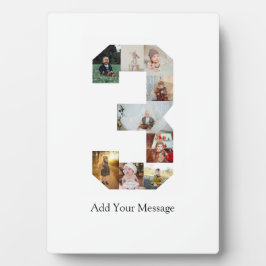 Schwarzweißbild 3 FotoCollage Fotoplatte