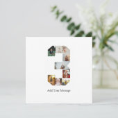 Schwarzweißbild 3 FotoCollage Karte (Stehend Vorderseite)