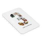 Schwarzweißbild 3 FotoCollage Magnet (Rechte Seite)