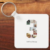 Schwarzweißbild 3 FotoCollage Schlüsselanhänger (Vorderseite)