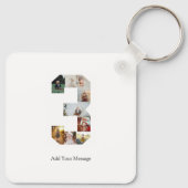 Schwarzweißbild 3 FotoCollage Schlüsselanhänger (Rückseite)