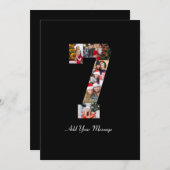 Schwarzweißbild 7 FotoCollage Ankündigung (Vorne/Hinten)