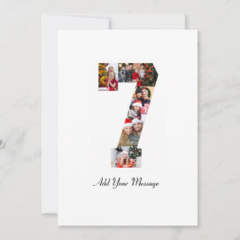 Schwarzweißbild 7 FotoCollage Feiertagskarte