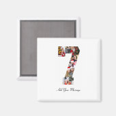 Schwarzweißbild 7 FotoCollage Magnet (Vorderseite/Rückseite)