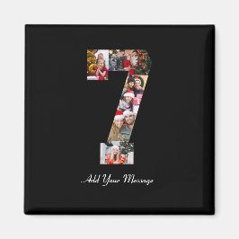 Schwarzweißbild 7 FotoCollage Magnet