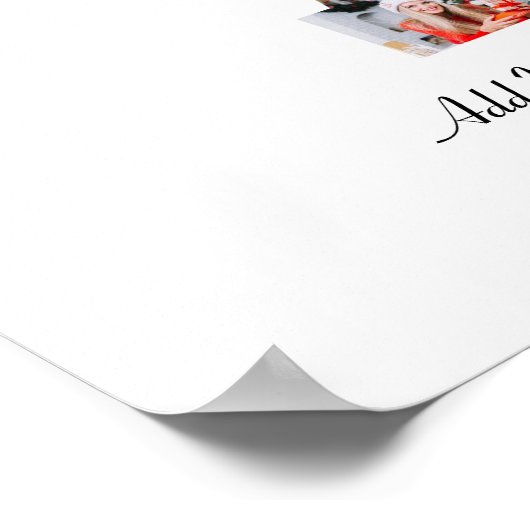 Schwarzweißbild 7 FotoCollage Poster (Ecke)