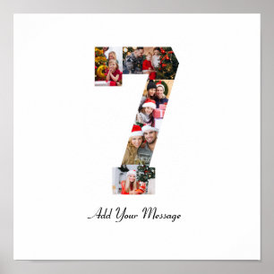 Schwarzweißbild 7 FotoCollage Poster