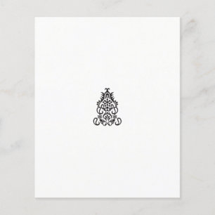 Schwarzweißbild eines verzierten Designs Flyer