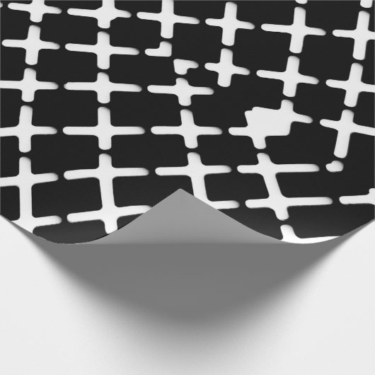 Schwarzweißbild Geschenkpapier (Ecke)