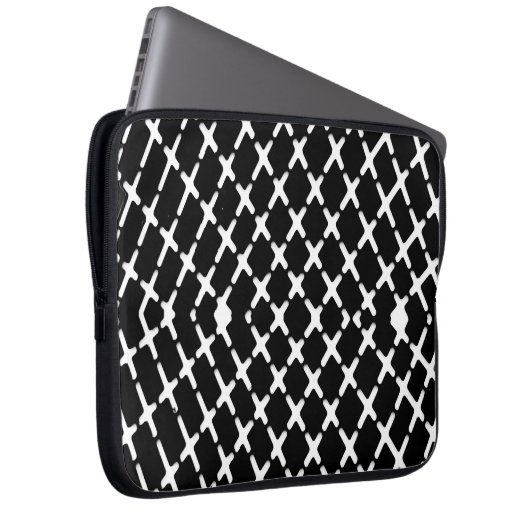 Schwarzweißbild Laptopschutzhülle (Vorne Rechts)