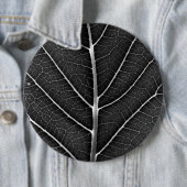 Schwarzweißblatt nah button (Beispiel)