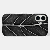 Schwarzweißblatt nah Case-Mate iPhone hülle (Rückseite (Horizontal))