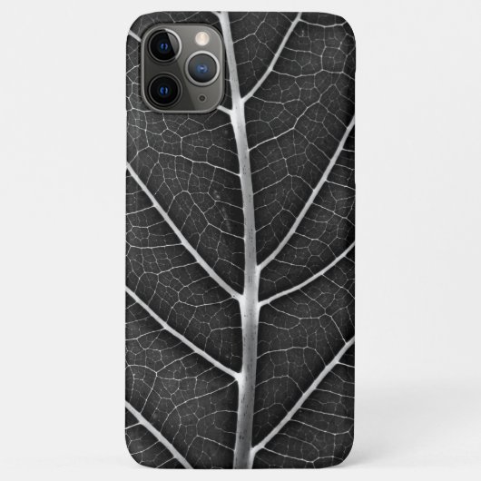 Schwarzweißblatt nah Case-Mate iPhone hülle (Rückseite)