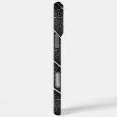 Schwarzweißblatt nah Case-Mate iPhone hülle (Rückseite / Rechts)