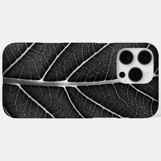 Schwarzweißblatt nah Case-Mate iPhone hülle (Rückseite (Horizontal))