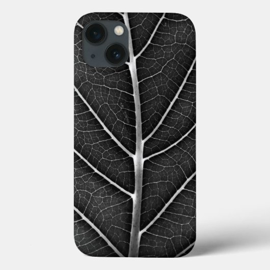 Schwarzweißblatt nah Case-Mate iPhone hülle (Rückseite)