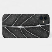 Schwarzweißblatt nah Case-Mate iPhone hülle (Rückseite (Horizontal))