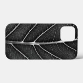 Schwarzweißblatt nah Case-Mate iPhone hülle (Rückseite (Horizontal))