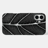 Schwarzweißblatt nah Case-Mate iPhone hülle (Rückseite (Horizontal))