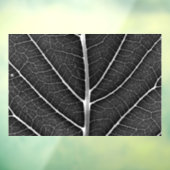 Schwarzweißblatt nah fensteraufkleber (Blatt 3)