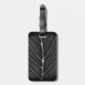 Schwarzweißblatt nah gepäckanhänger (Rückseite vertikal)