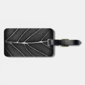 Schwarzweißblatt nah gepäckanhänger (Rückseite horizontal)