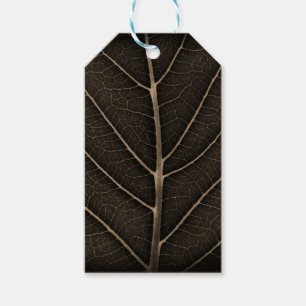 Schwarzweißblatt nah geschenkanhänger