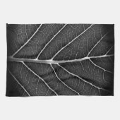 Schwarzweißblatt nah geschirrtuch (Horizontal)