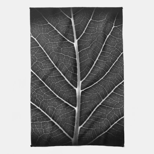 Schwarzweißblatt nah geschirrtuch (Vertikal)