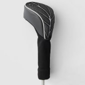 Schwarzweißblatt nah golf headcover (angewinkelt)