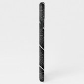 Schwarzweißblatt nah iPhone hülle (Rechte Seite)