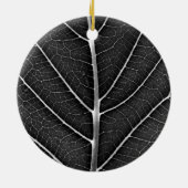 Schwarzweißblatt nah keramik ornament (Hinten)