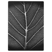 Schwarzweißblatt nah klemmbrett (Rückseite)