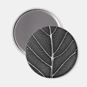 Schwarzweißblatt nah magnet (Vorderseite/Rückseite)