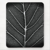 Schwarzweißblatt nah mousepad (Vorne)