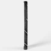 Schwarzweißblatt nah samsung galaxy hülle (Rechte Seite)