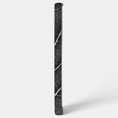 Schwarzweißblatt nah samsung galaxy hülle (Linke Seite)