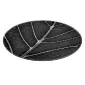 Schwarzweißblatt nah schneidebrett (Ecke)