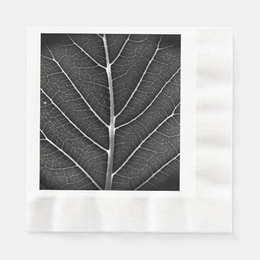Schwarzweißblatt nah serviette (Vorderseite)