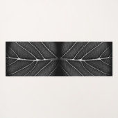 Schwarzweißblatt nah yogamatte (Rückseite (Horizontal))