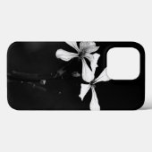 Schwarzweißblumen Case-Mate iPhone Hülle (Rückseite (Horizontal))