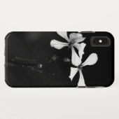 Schwarzweißblumen Case-Mate iPhone Hülle (Rückseite (Horizontal))