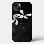 Schwarzweißblumen Case-Mate iPhone Hülle (Rückseite)