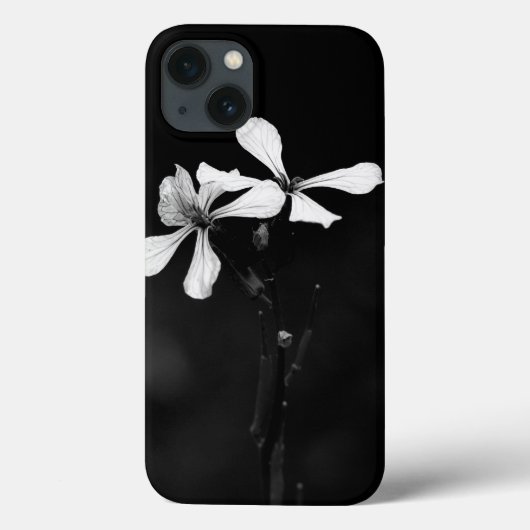 Schwarzweißblumen Case-Mate iPhone Hülle (Rückseite)